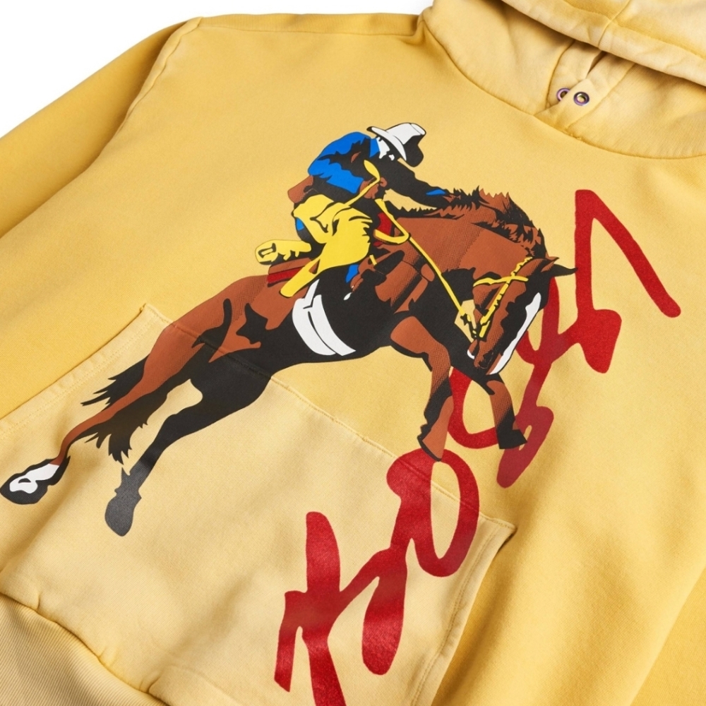 COWBOY PULLOVER HOODIE YELLOW